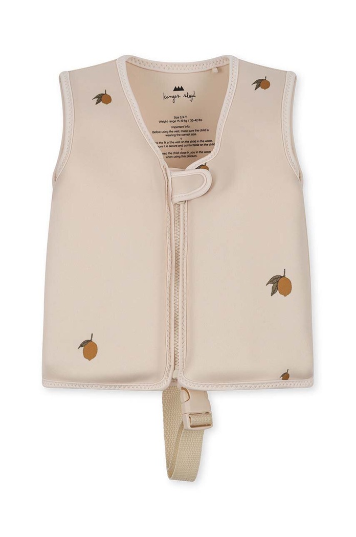 Παιδικό γιλέκο κολύμβησης Konges Sløjd NEOPRENE FLOAT VEST μπεζ KS5690