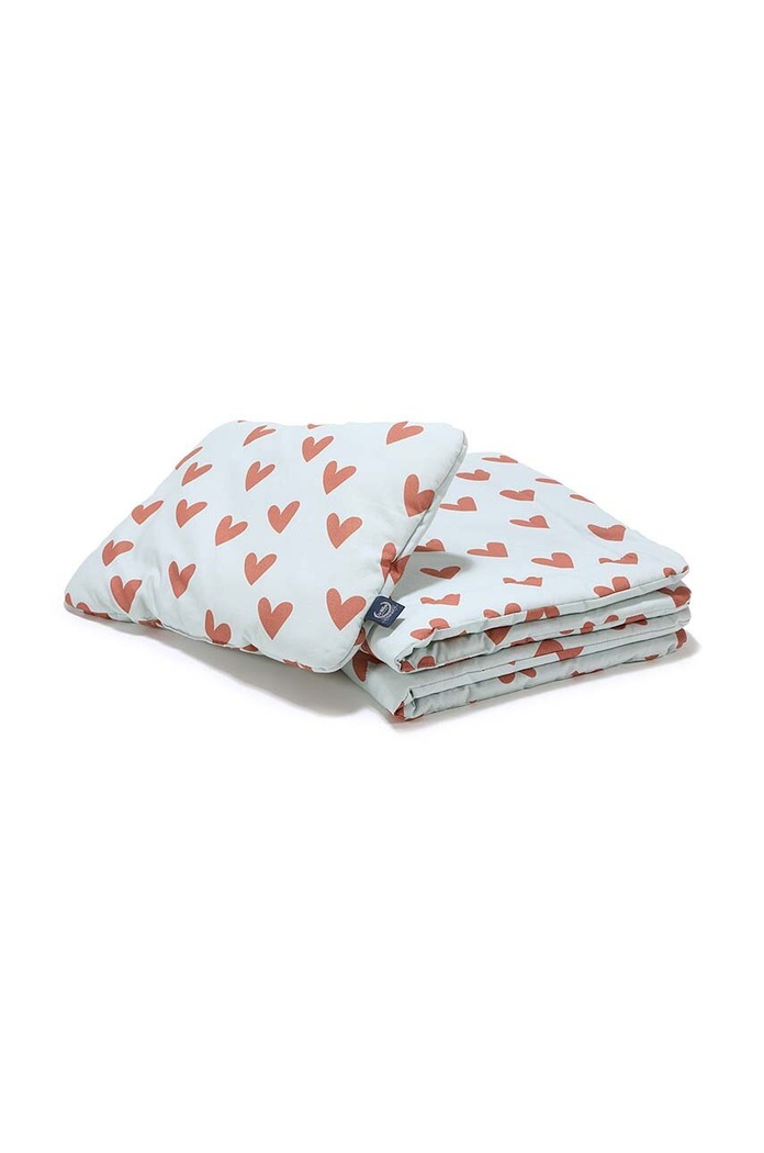Kojenecké povlečení La Millou HEARTBEAT BLUE modrá 141473.Komplet.Poscieli