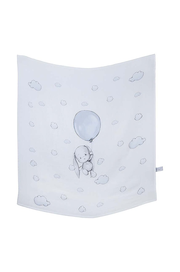 Detská mušelínová zavinovačka Effiki 95x95 cm sivá D.Otul.musli.balon