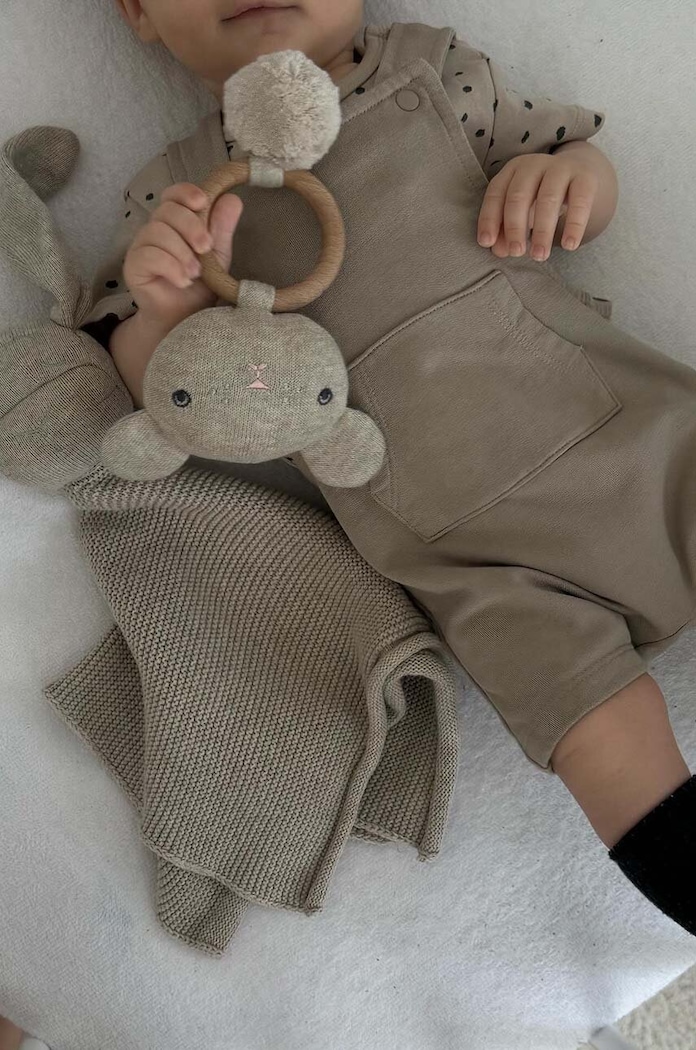 Chlapec Detská plyšová hračka Effiki Przyt.Doudou.baw.or.bez béžová