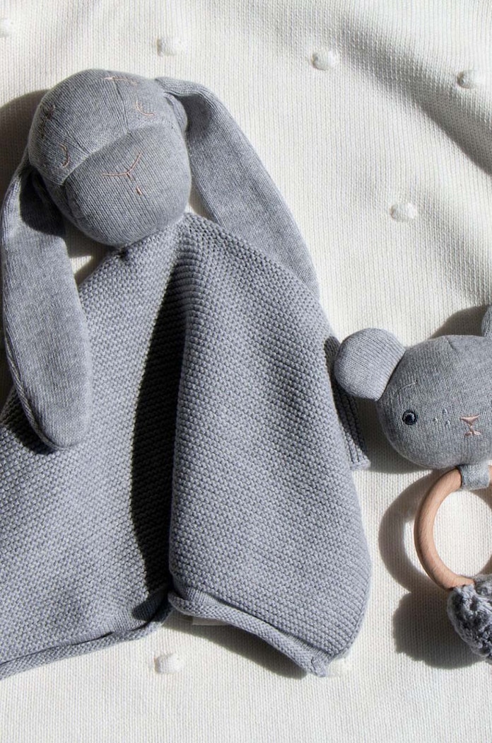 Detská plyšová hračka Effiki Przyt.Doudou.baw.or.sza sivá AA00