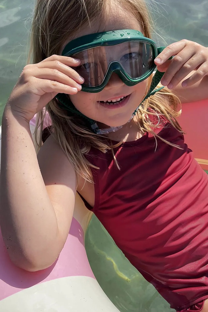 Petites Pommes plavecké okuliare HANS GOGGLES tyrkysová HANS.GOGGLES