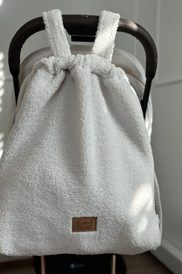 Batoh na kočárek La Millou Teddy Bear CREAM 151321.Plecak.do.wozk béžová AA00