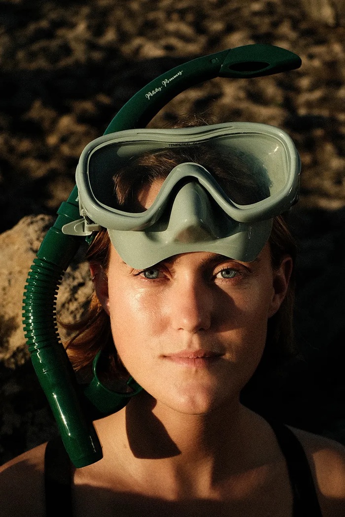 Petites Pommes Maska za ronjenje BETTY.SNORKELING.SET zelena