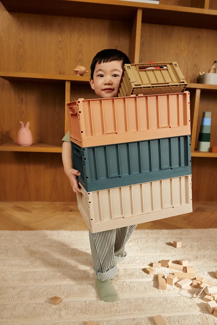 Αγορίστικα Δοχείο αποθήκευσης Liewood Weston Storage Box L LW14547.9BYA πορτοκαλί