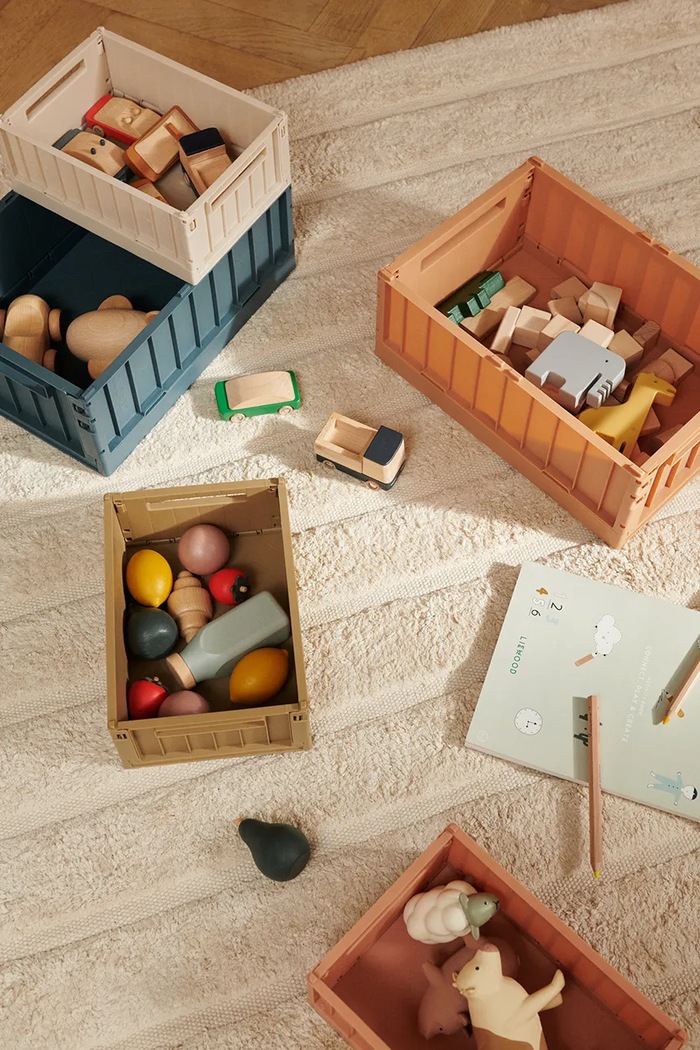 Κοριτσίστικα Δοχείο αποθήκευσης Liewood Weston Storage Box L LW14547.9BYA μπλε