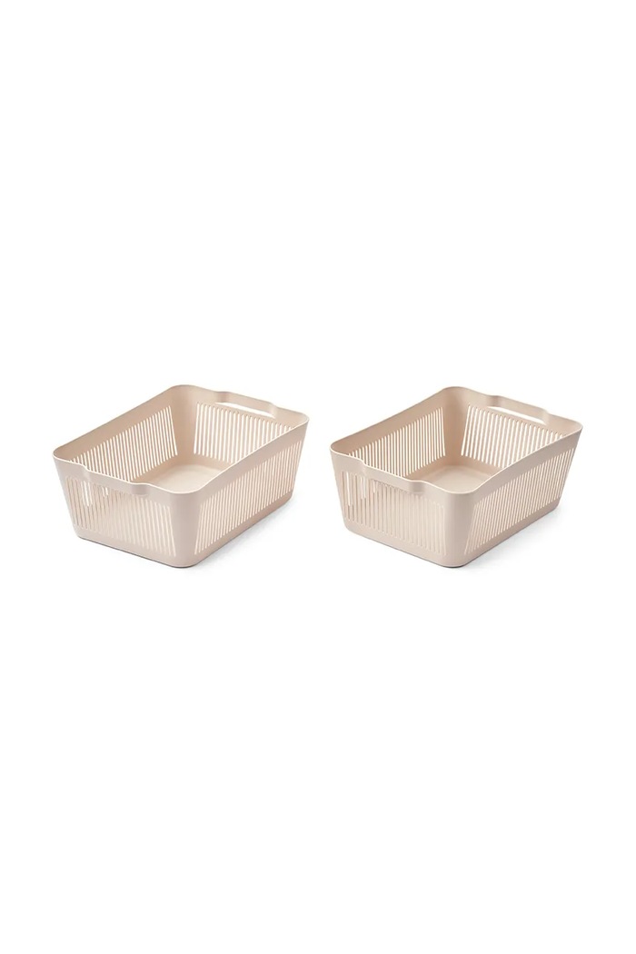 Úložný box pre bábätká Liewood Makeeva Basket L, 2 kusy, 14,5 x 27,5 x 39,5 cm béžová LW18216