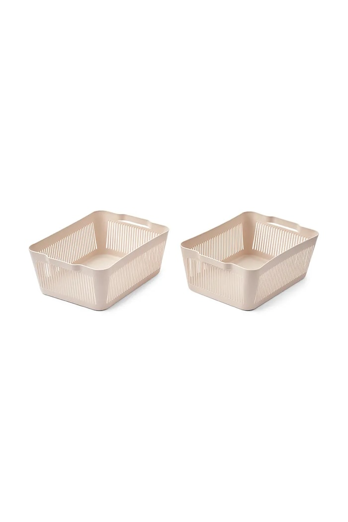 Úložný box pre bábätká Liewood Makeeva Basket L, 2 kusy, 14,5 x 27,5 x 39,5 cm béžová LW18216