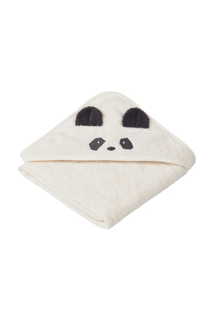 Liewood Albert brisača s kapuco Albert Hooded Towel Izdelek za dojenčke bela LW14757