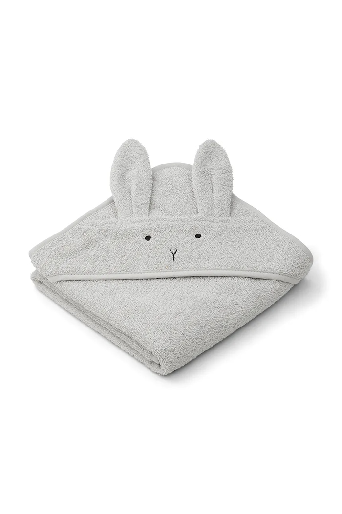 Kojenecký ručník s kapucí Liewood Albert Hooded Towel LW14757 šedá AA00