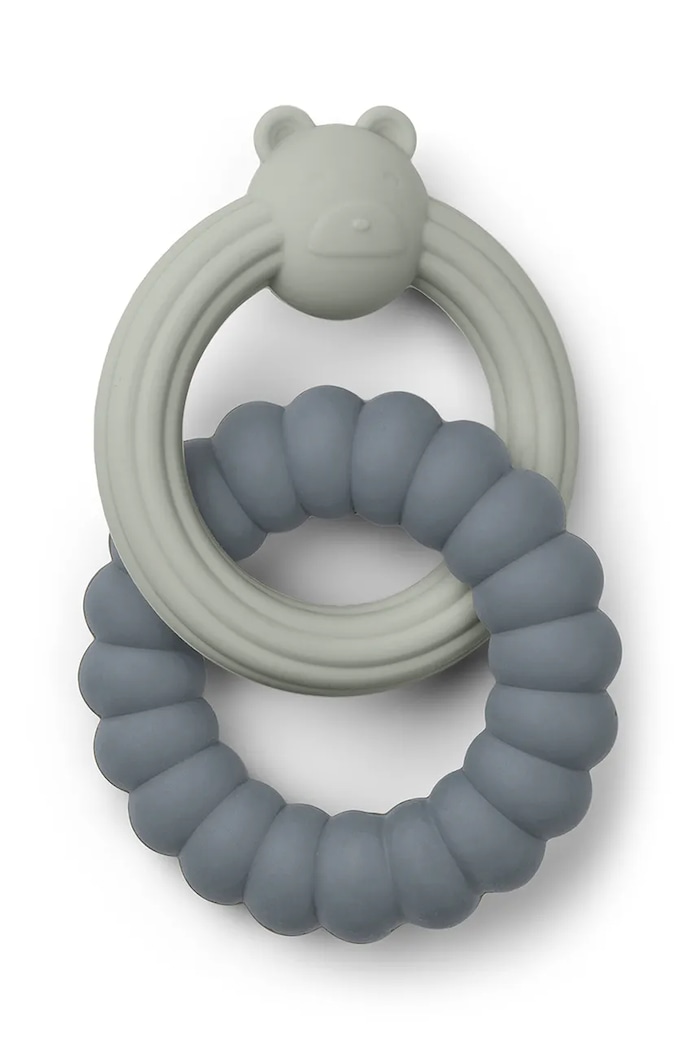 Liewood jucărie de dentiție pentru copii Herbert Mr. Bear Teether albastru LW20027.PPY2