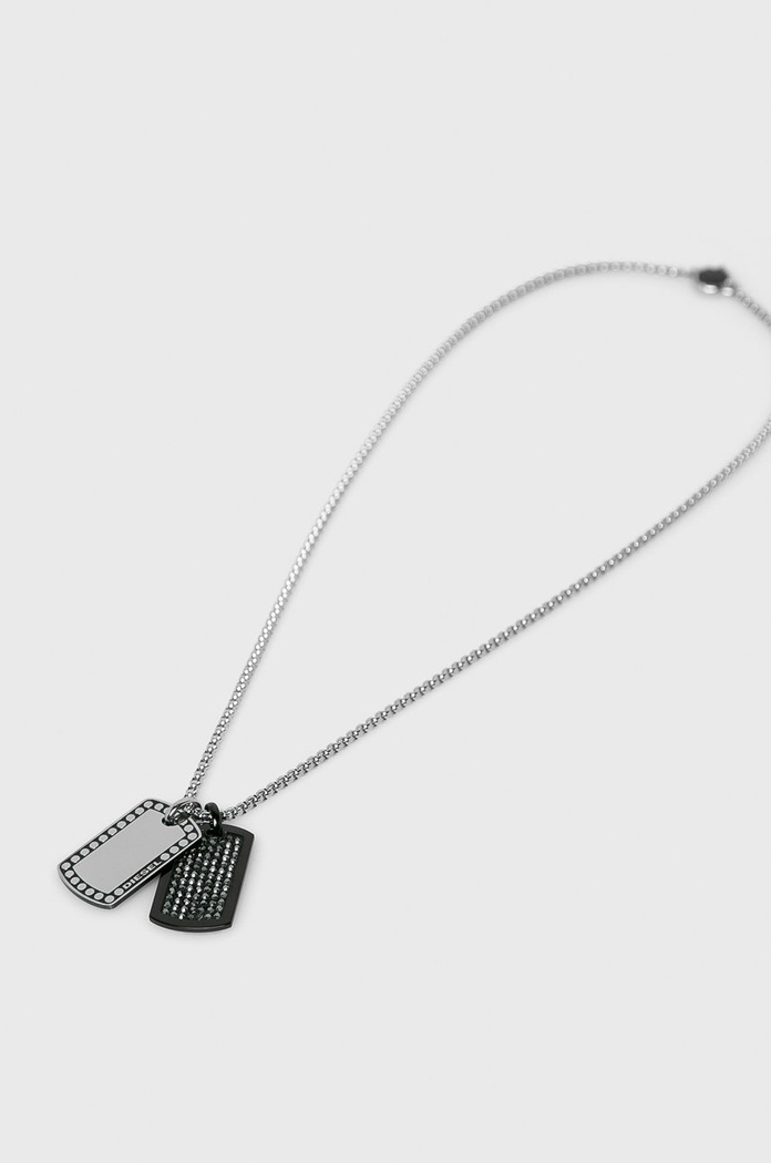Diesel Colier gri DX1169040