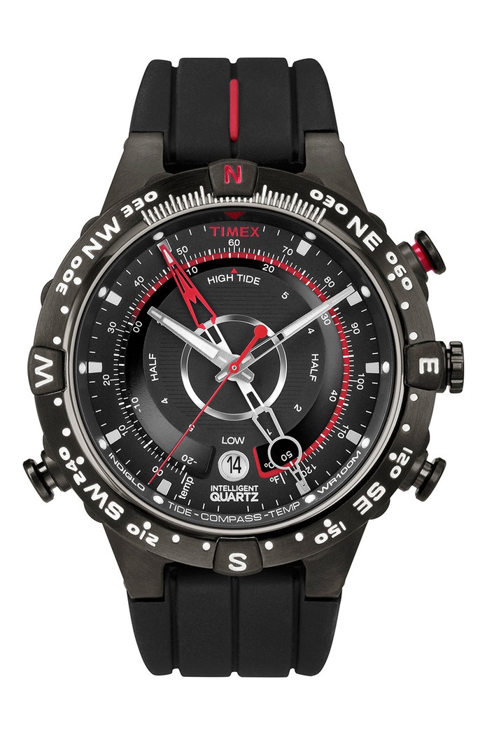 Timex zegarek T2N720 Intelligent Quartz Tide Temp Compass czarny T2N720