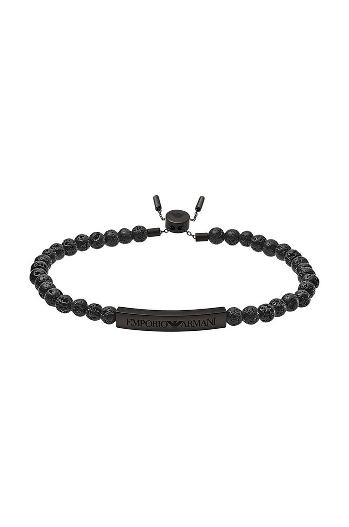 Emporio Armani - Bransoletka EGS2478001 czarny EGS2478001
