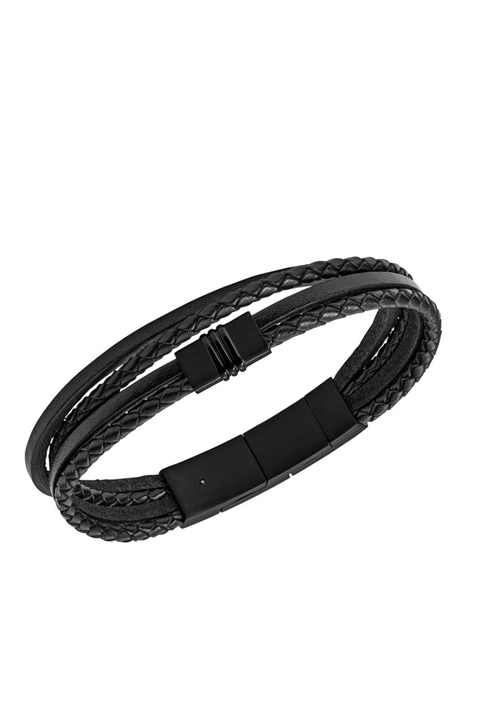 Fossil - Βραχιόλι JF03098001 μαύρο AA00