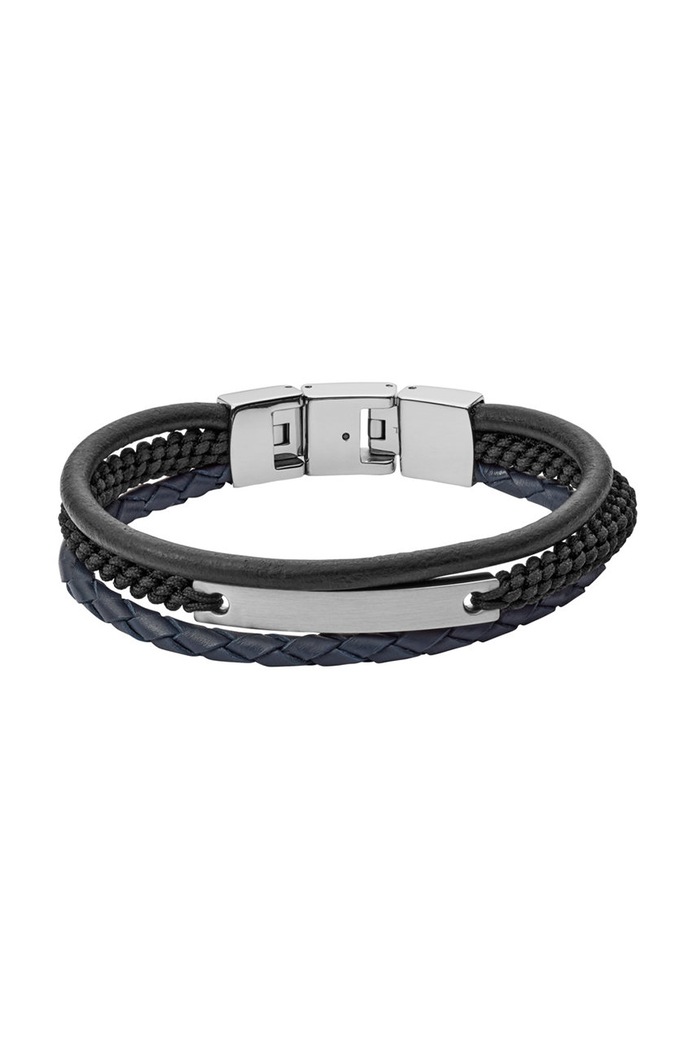 Fossil - Bratara de piele negru JF03186040