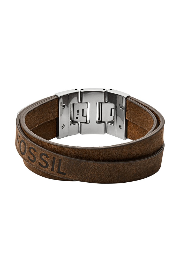Fossil bratara de piele maro JF03188040