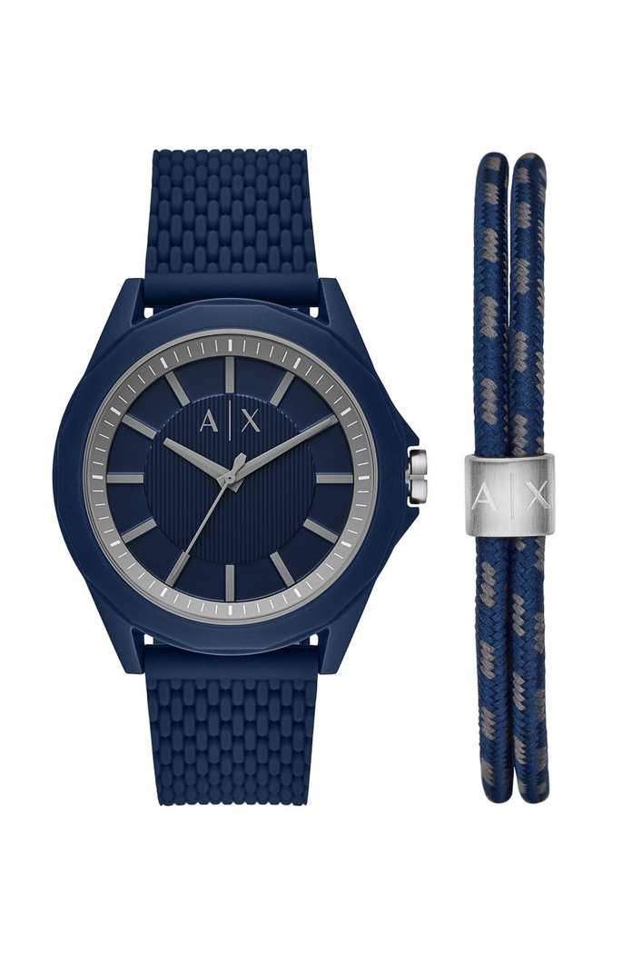 Armani Exchange - Годинник і браслет AX7118 темно-синій AX7118
