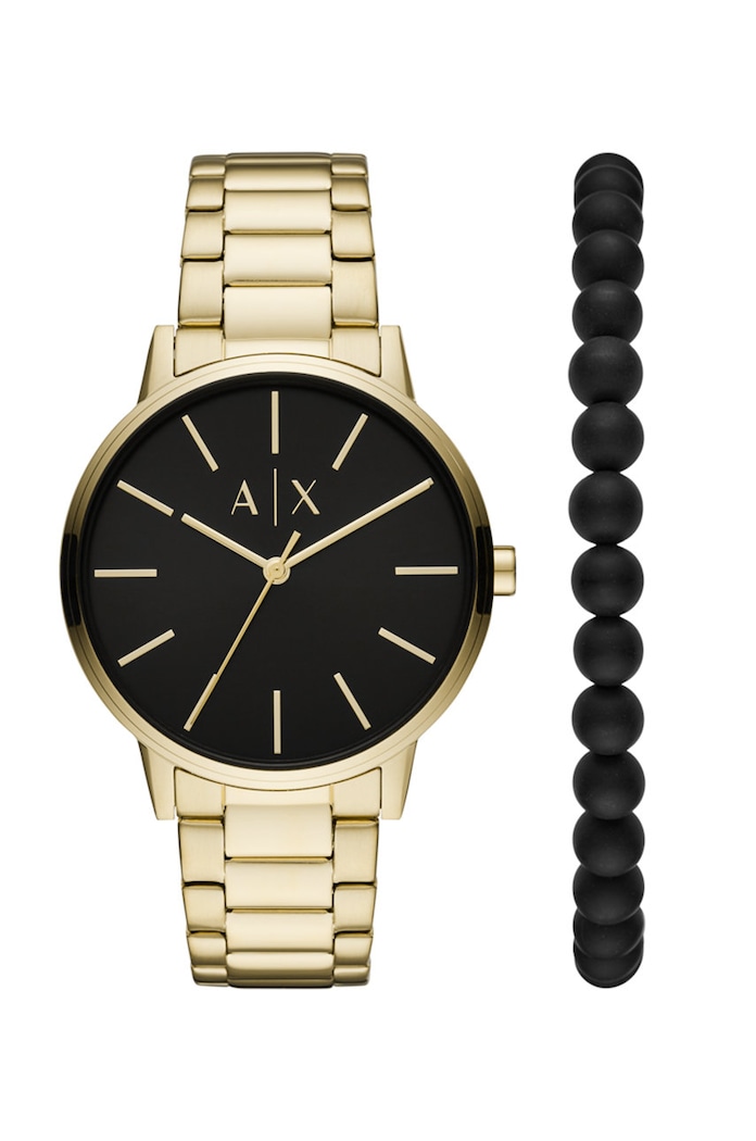 Armani Exchange - Часовник и гривна AX7119 злато AX7119