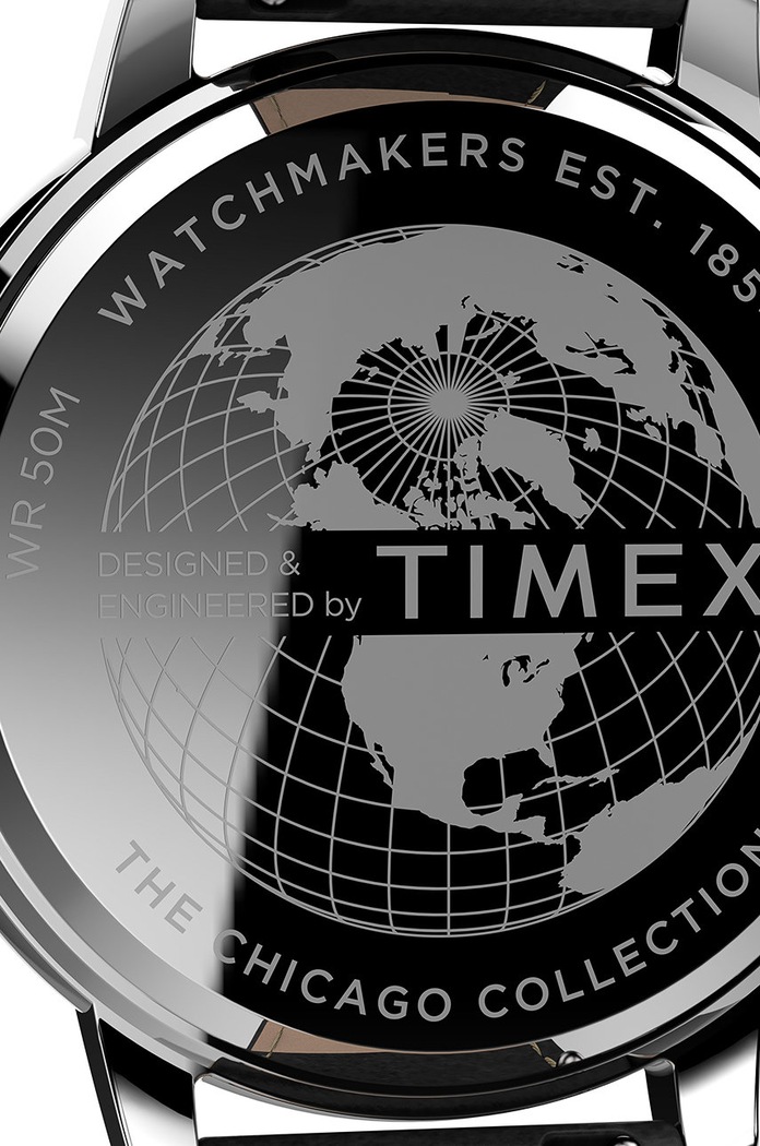 Timex zegarek TW2U39100 Chicago Chronograph czarny TW2U39100