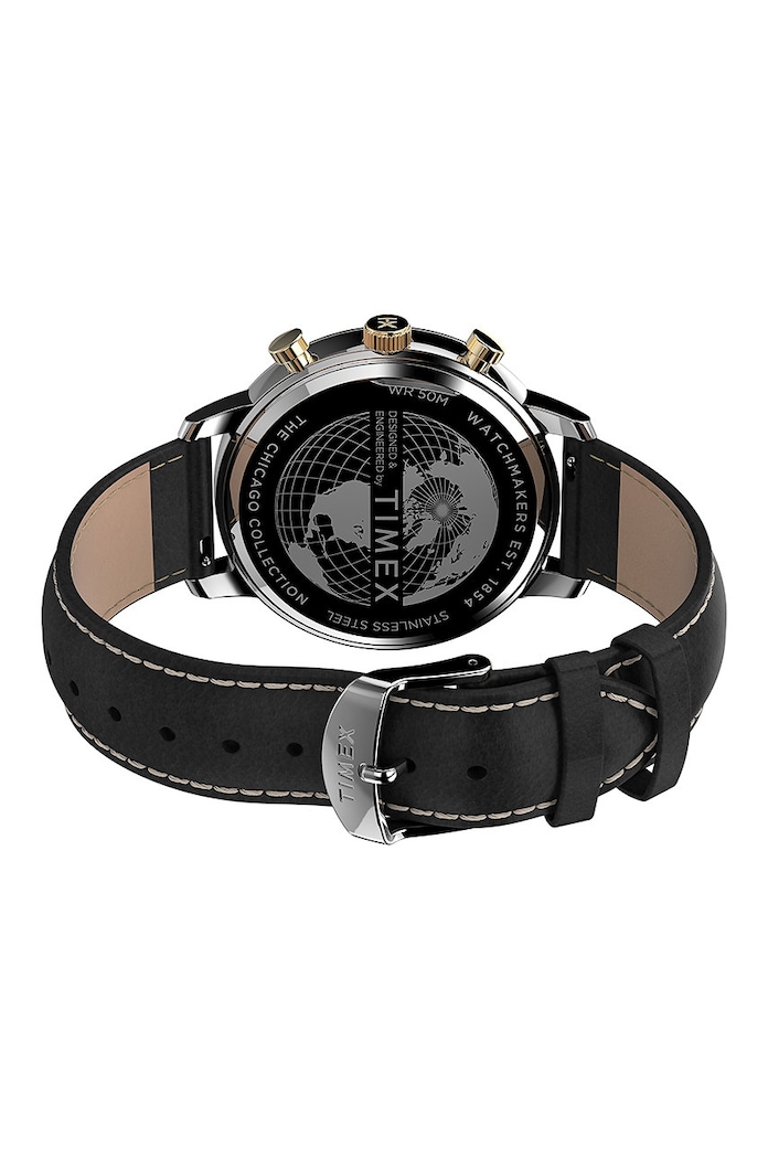 Timex zegarek TW2U39100 Chicago Chronograph TW2U39100 czarny