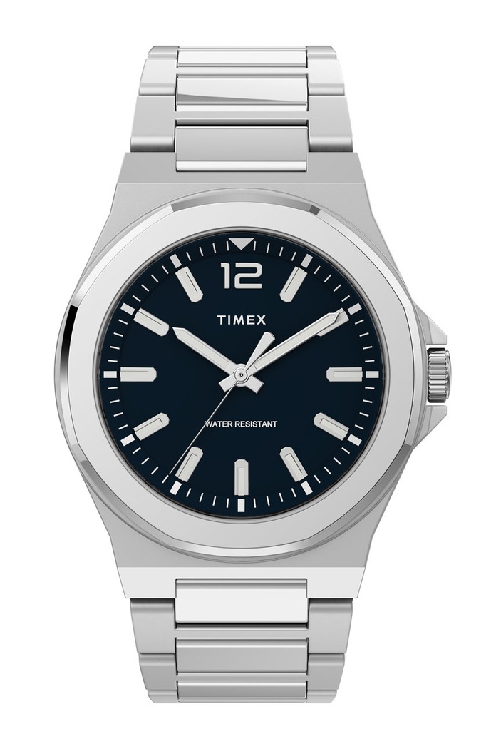 Timex zegarek TW2U42400 Essex Avenue Thin srebrny TW2U42400