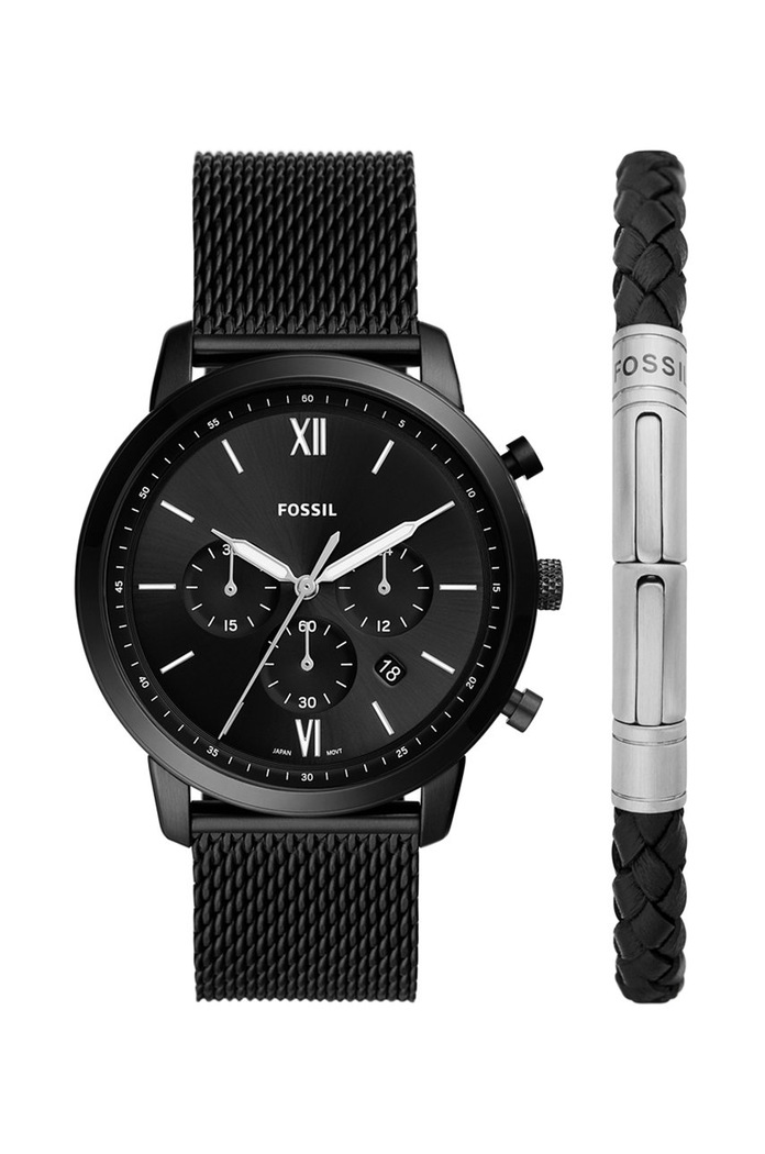 Fossil Hodinky Fossil čierna FS5786SET