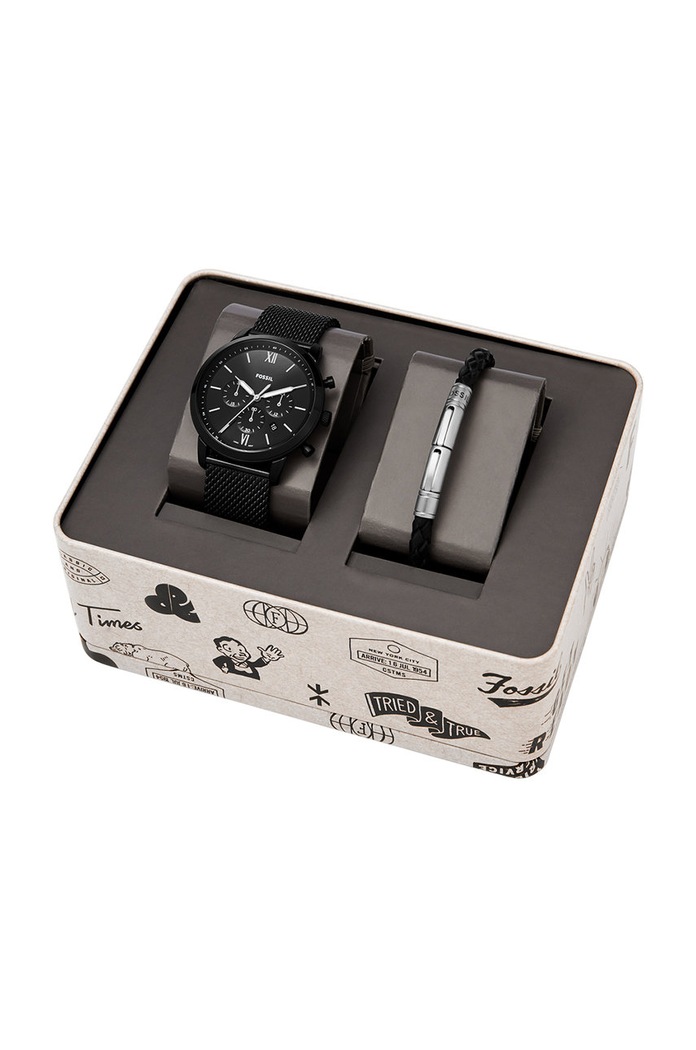 Hodinky Fossil Fossil čierna FS5786SET
