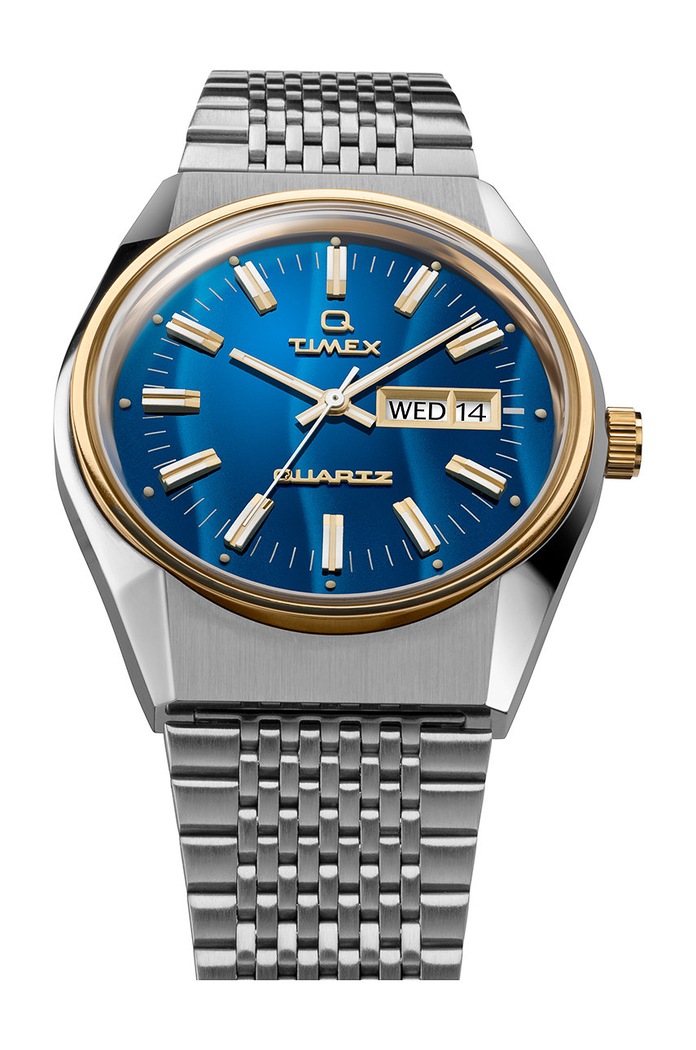 Timex zegarek TW2T80800 Q Timex Reissue Falcon Eye TW2T80800 srebrny