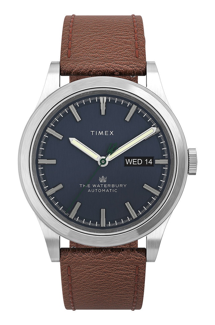 Timex zegarek TW2U91000 Waterbury Traditional Automatic srebrny TW2U91000