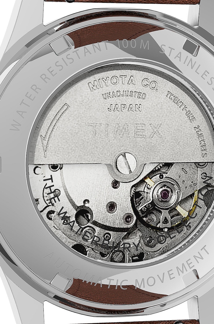 Timex zegarek TW2U91000 Waterbury Traditional Automatic srebrny TW2U91000