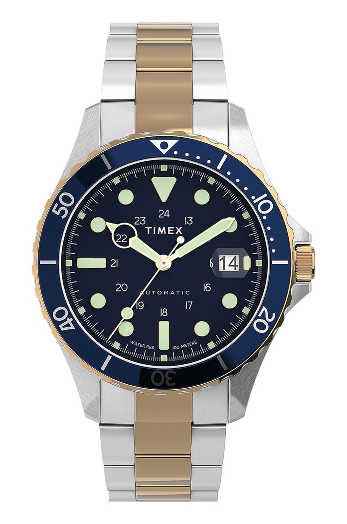 Timex zegarek TW2U83500 Navi XL Automatic srebrny TW2U83500