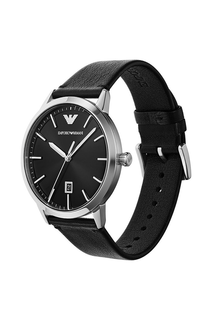 Hodinky a náramek Emporio Armani AR80064SET stříbrná AA00