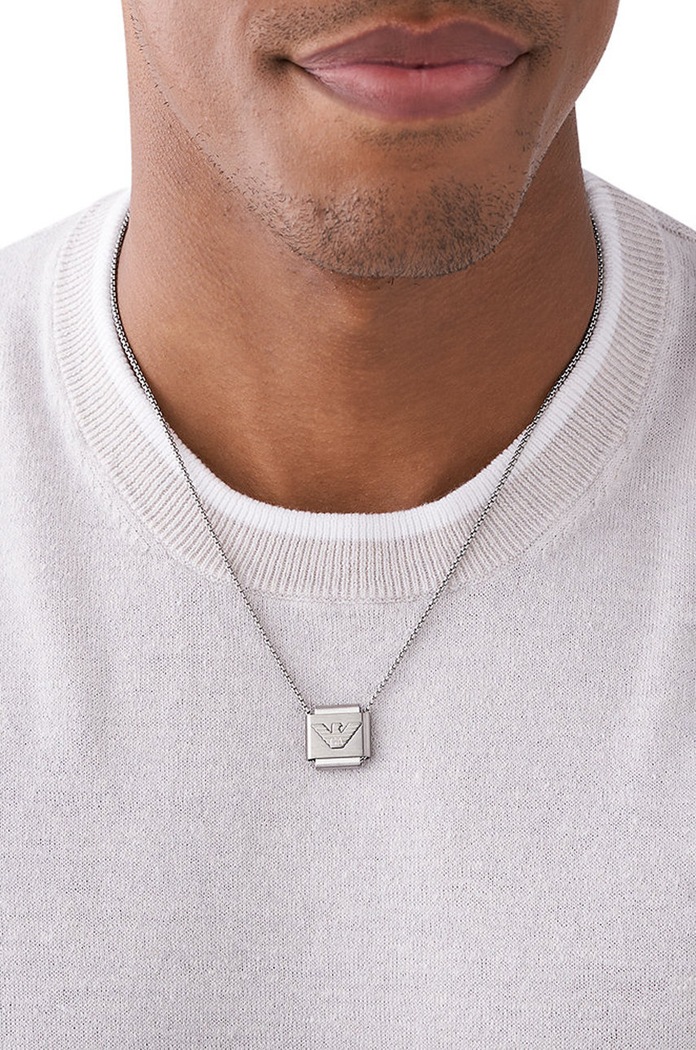 Dodaci Ogrlica Emporio Armani EGS2915040 srebrna