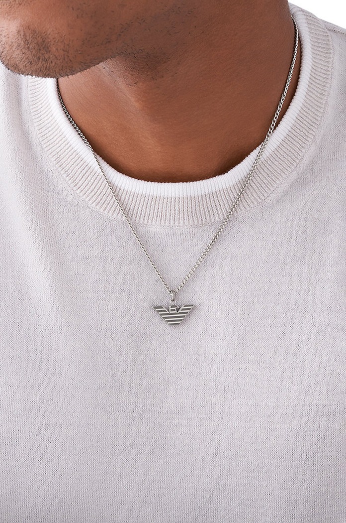 Akcesoria Emporio Armani naszyjnik EGS2916040 srebrny