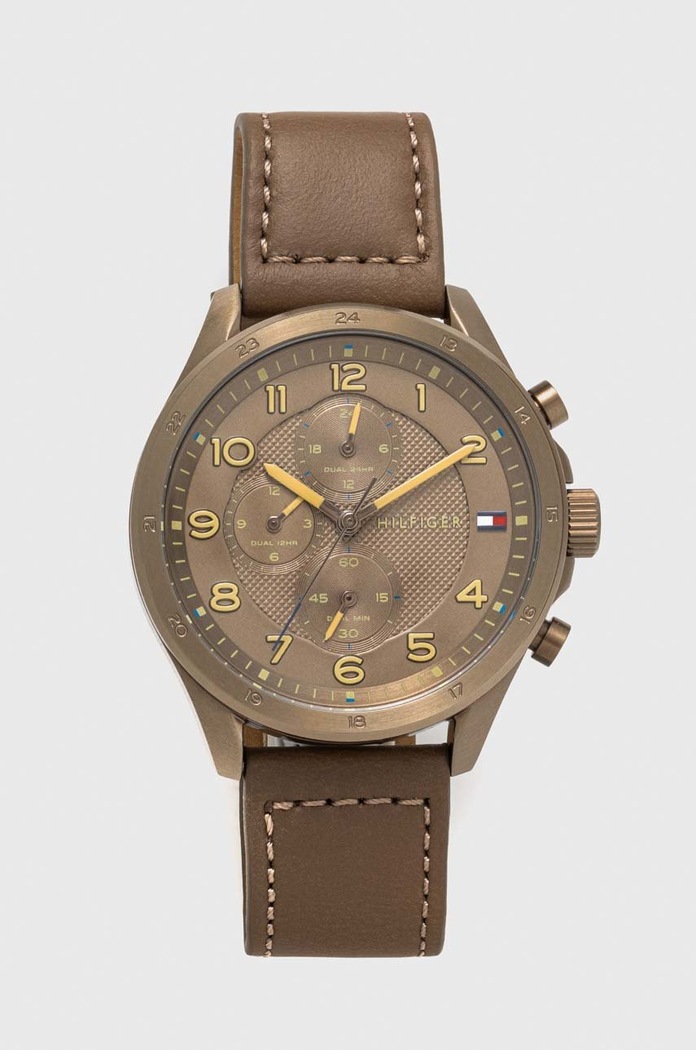 Tommy Hilfiger zegarek Axel brązowy 1792005