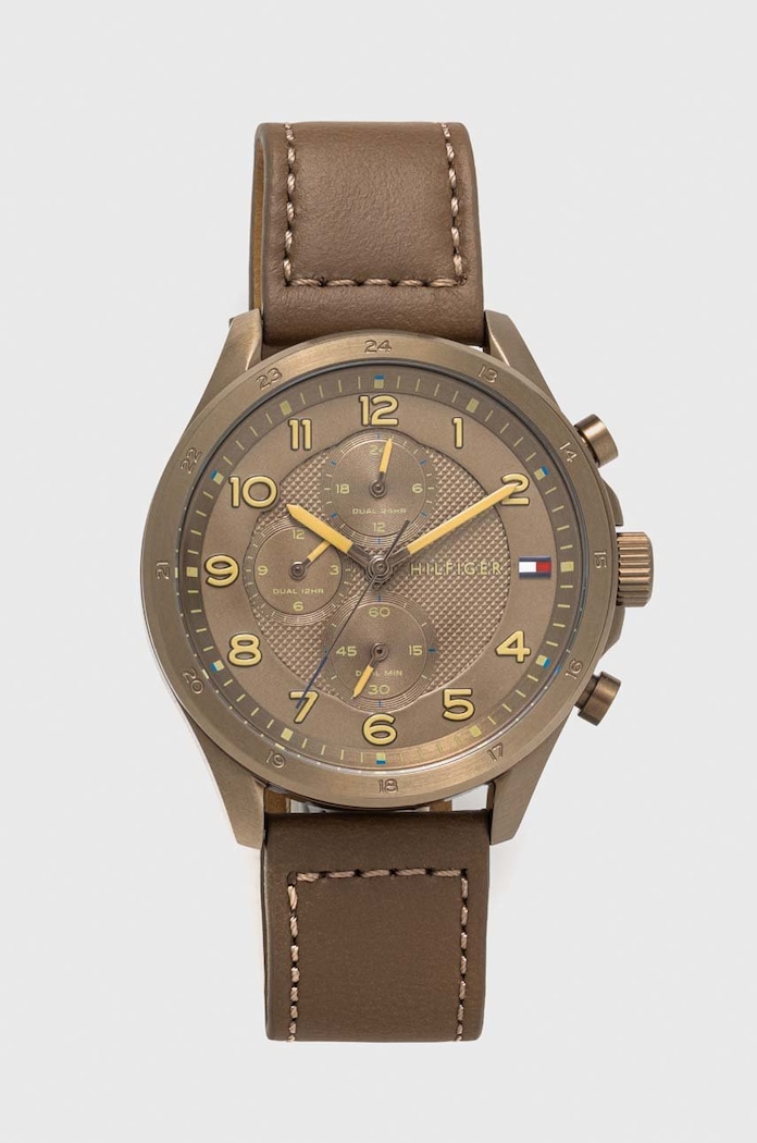Tommy Hilfiger zegarek Axel brązowy 1792005