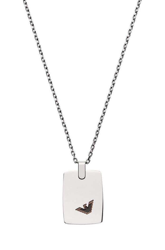 Emporio Armani naszyjnik brązowy EGS2471040