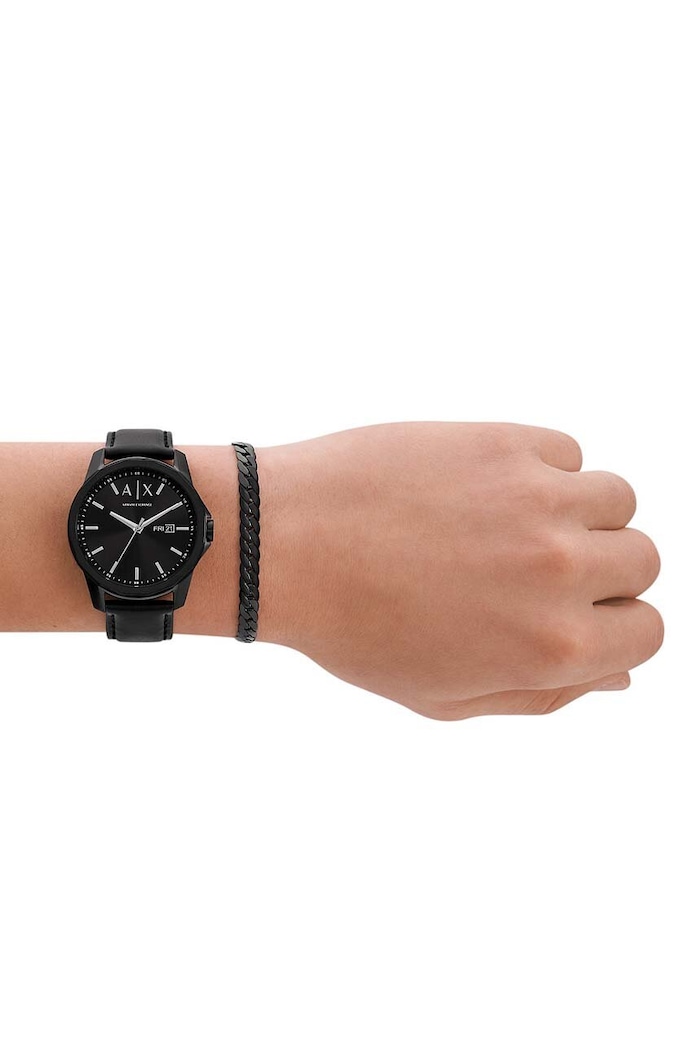 Armani Exchange ceas si bratara AX7147SET