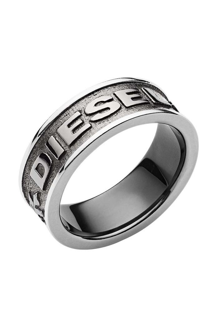 Diesel pierścionek szary DX1108060