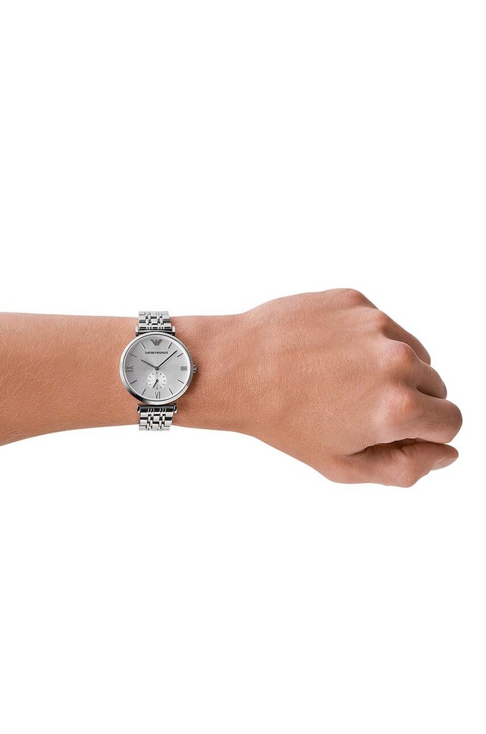 Hodinky Emporio Armani AR1819 stříbrná