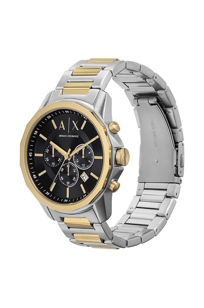 Hodinky a náramok Armani Exchange čierna AX7148SET