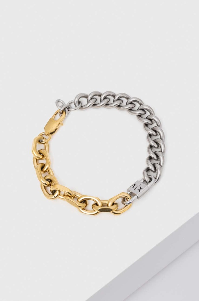 Armani Exchange Bratara argintiu AXG0115710