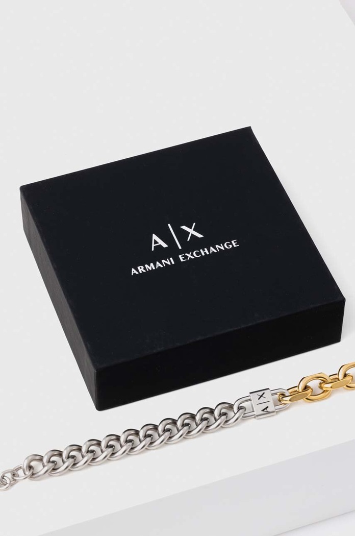 Armani Exchange Bratara AXG0115710 argintiu AA00