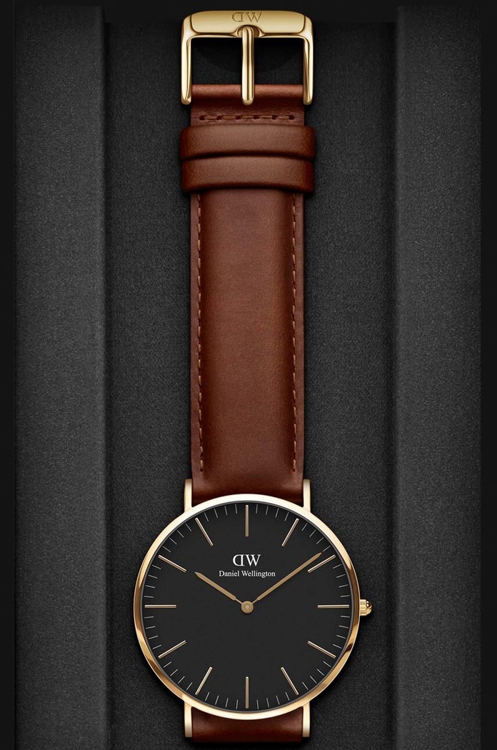 Ρολόι Daniel Wellington Classic 40 St Mawes DW00100543 καφέ AA00