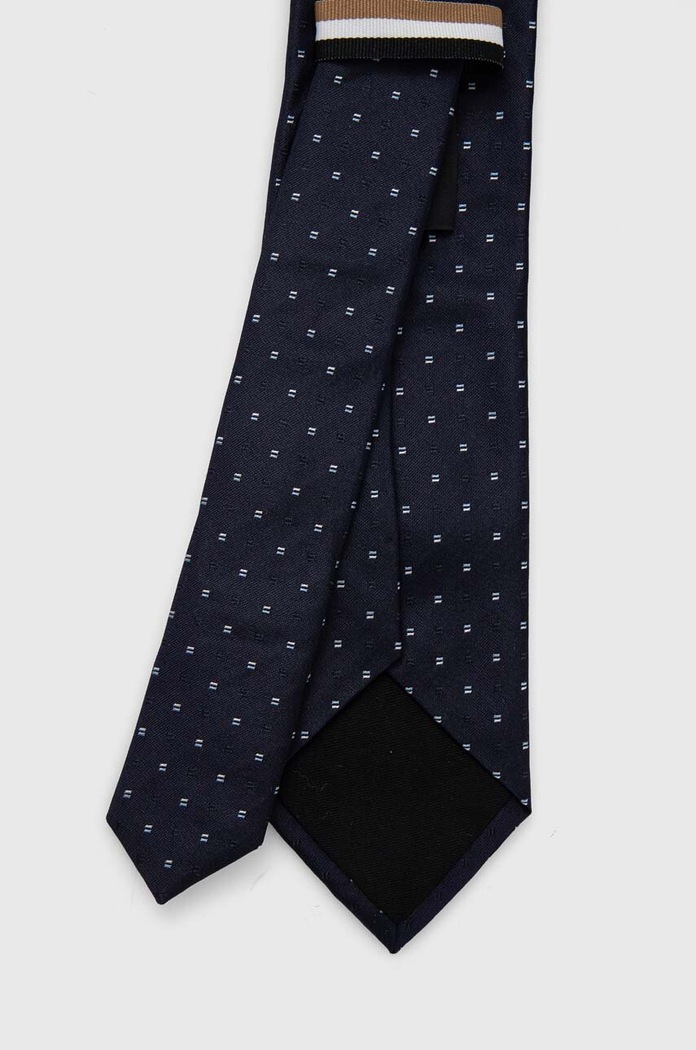 BOSS cravată de mătase 50494189 bleumarin AA00
