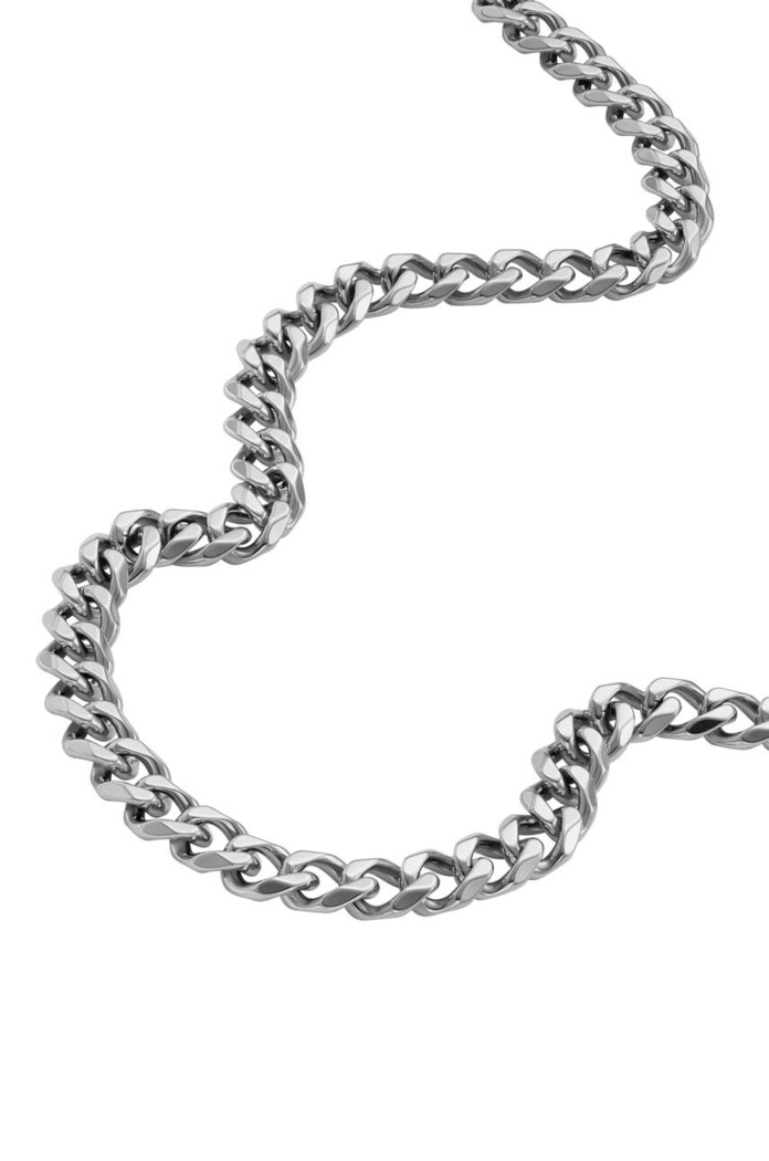 Fossil colier argintiu JF04614040