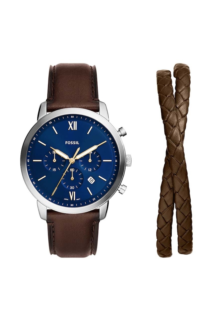 Fossil zegarek brązowy FS6018SET
