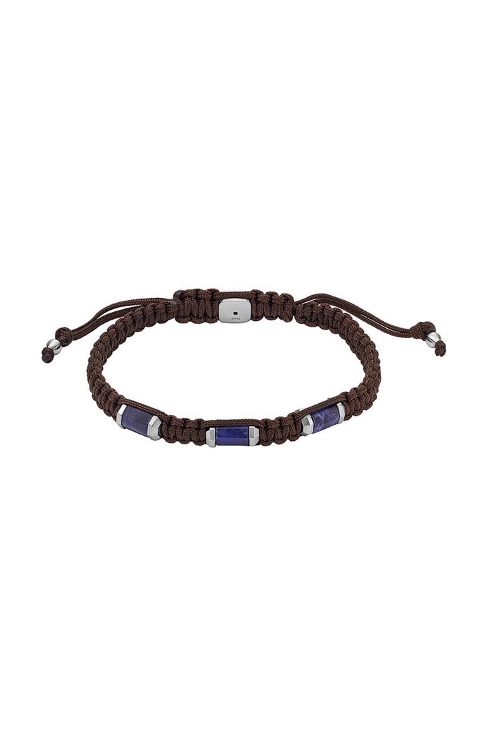 Fossil bratara piatră naturală maro JF04470040