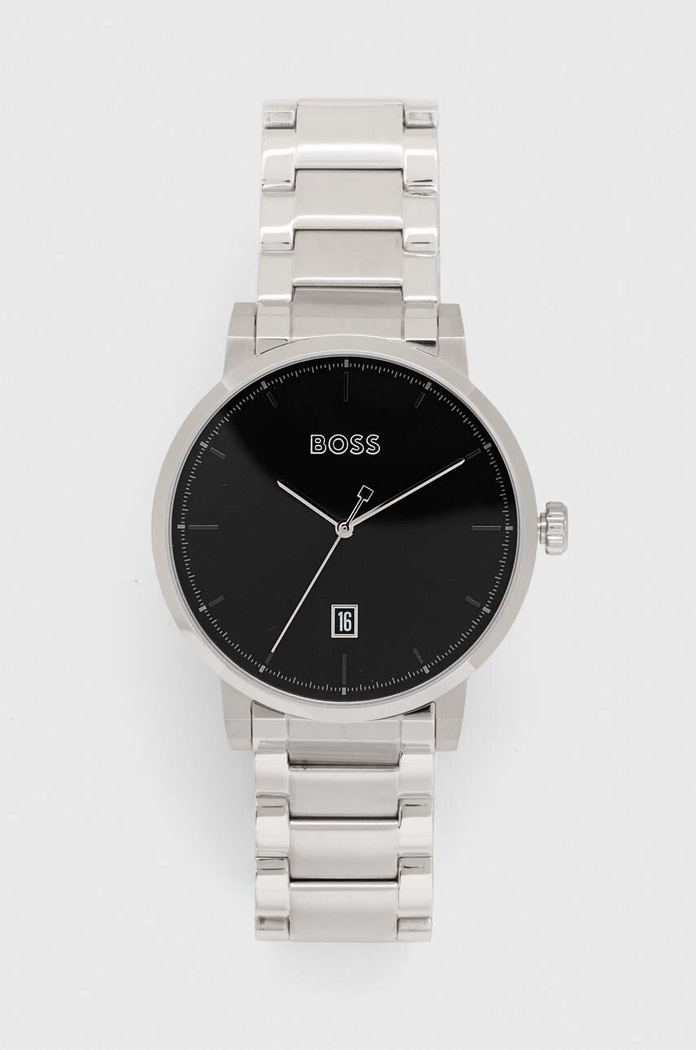 BOSS orologio e custodia per le carte di credito argento 1570146